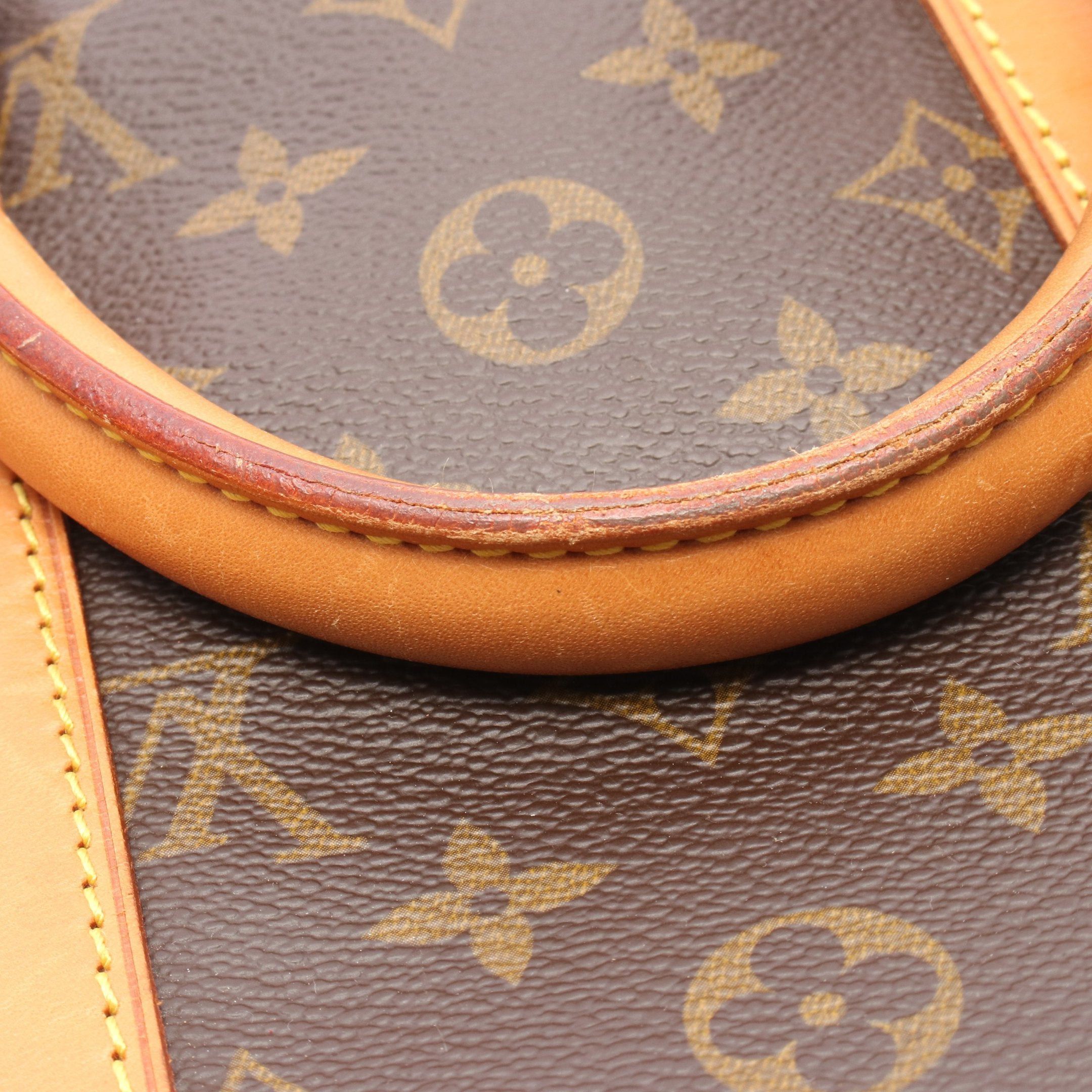 Louis Vuitton Louis Vuitton Keepall 45 Monogram Boston Bag Leather Brown Size ONE SIZE - 7 Thumbnail