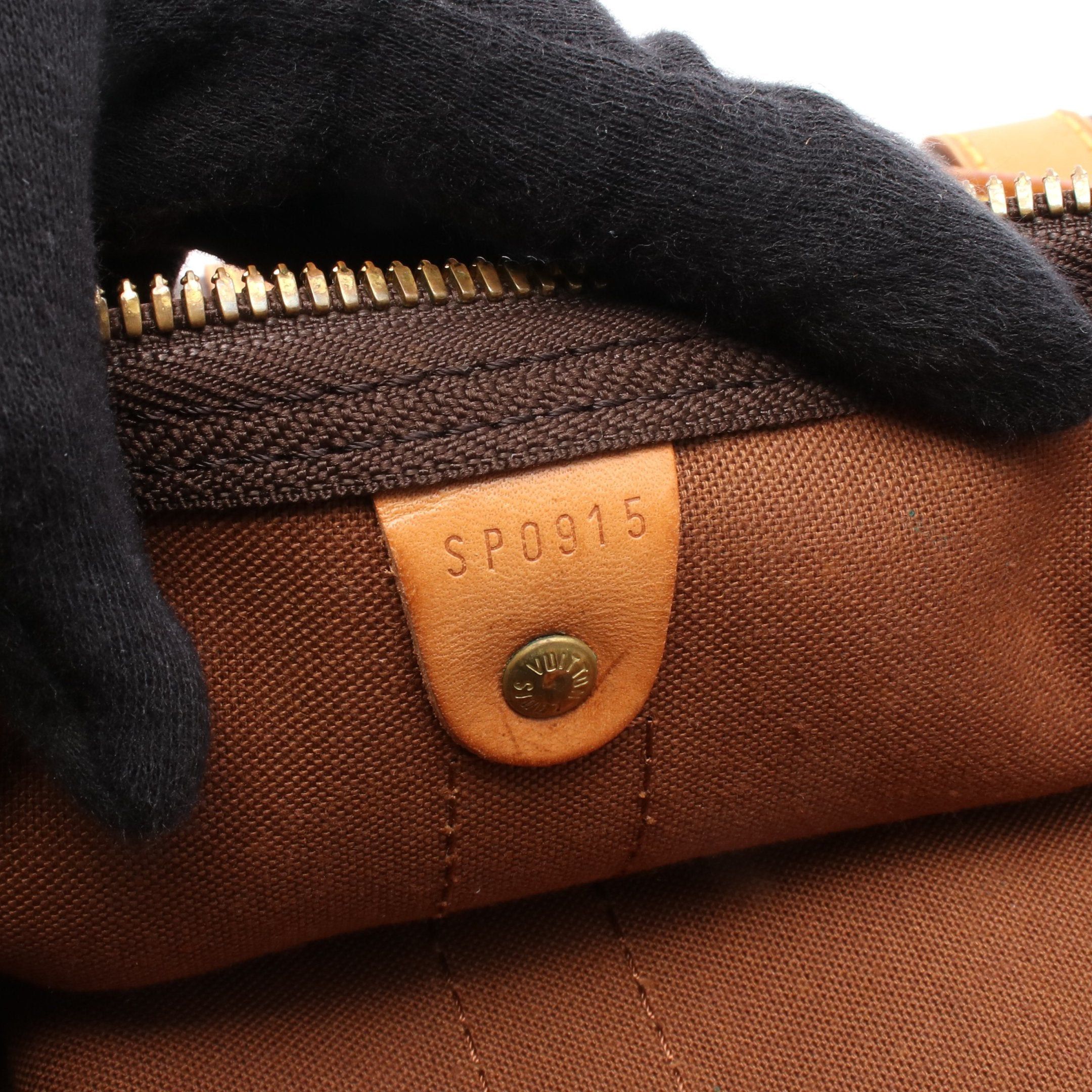 Louis Vuitton Louis Vuitton Keepall 45 Monogram Boston Bag Leather Brown Size ONE SIZE - 5 Thumbnail