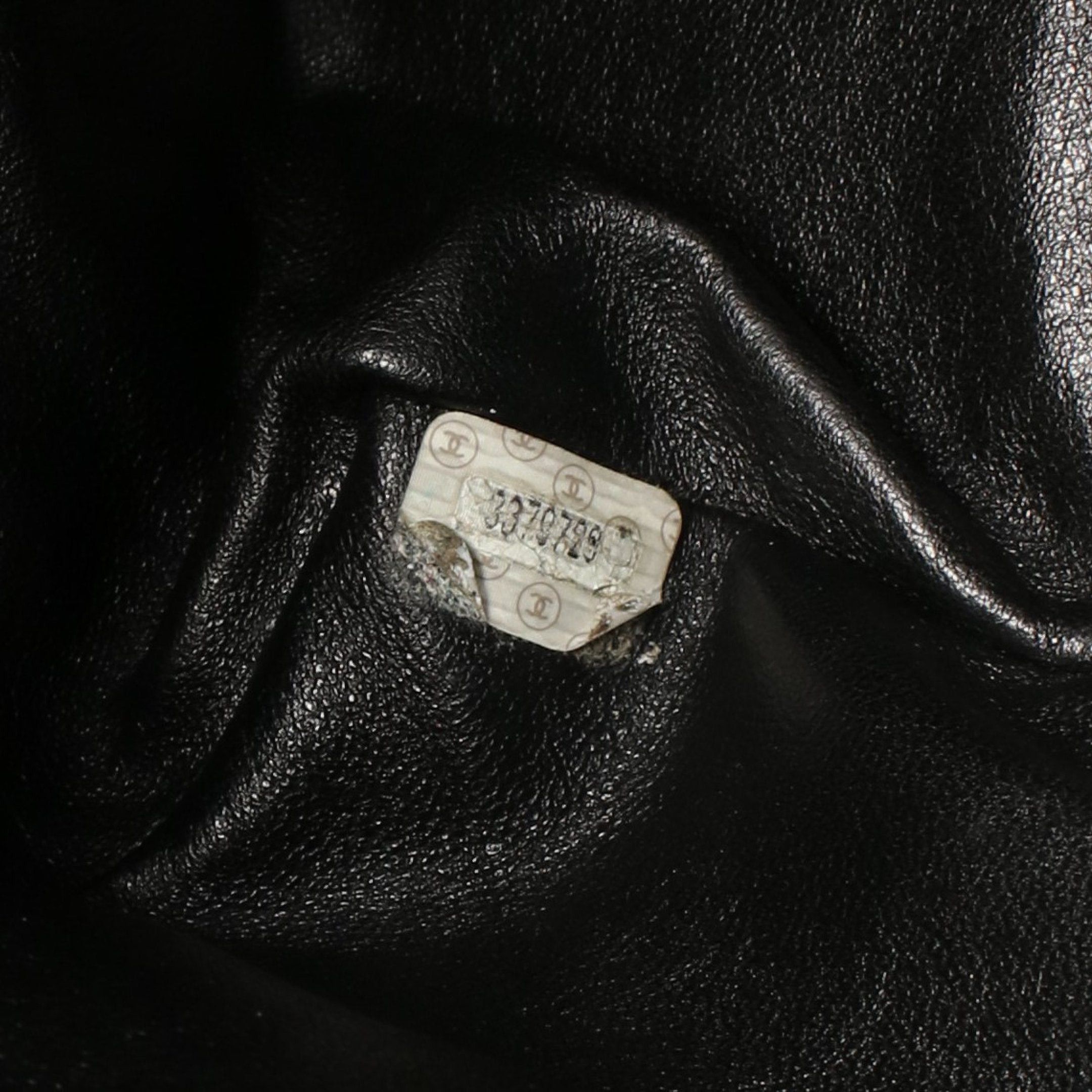 Chanel Chanel Chain Shoulder Bag Tote Lambskin Black Gold Hardware Size ONE SIZE - 5 Thumbnail