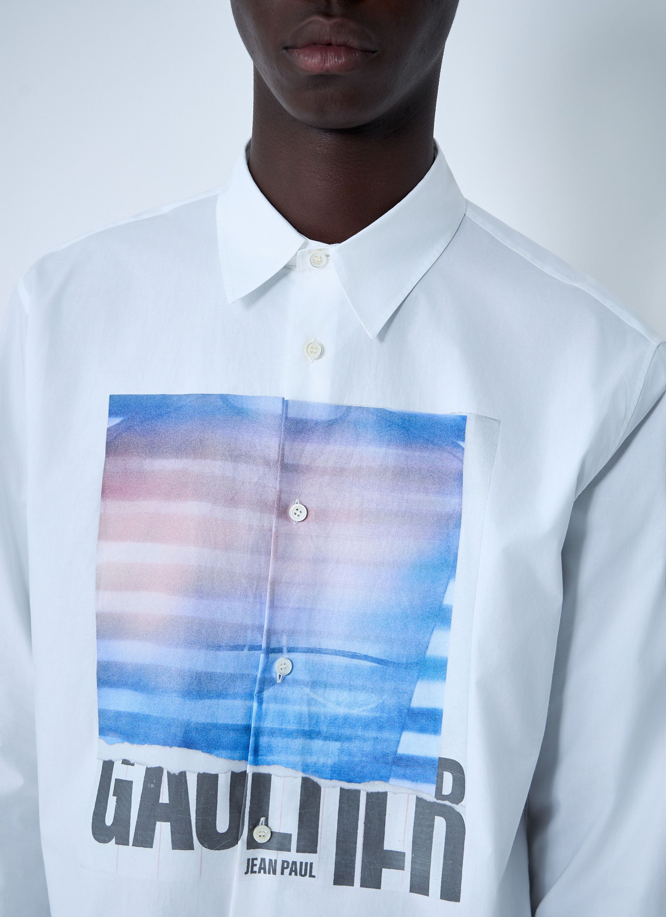 Jean Paul Gaultier Logo Print Button-Down Shirt Size US L / EU 52-54 / 3 - 5 Thumbnail