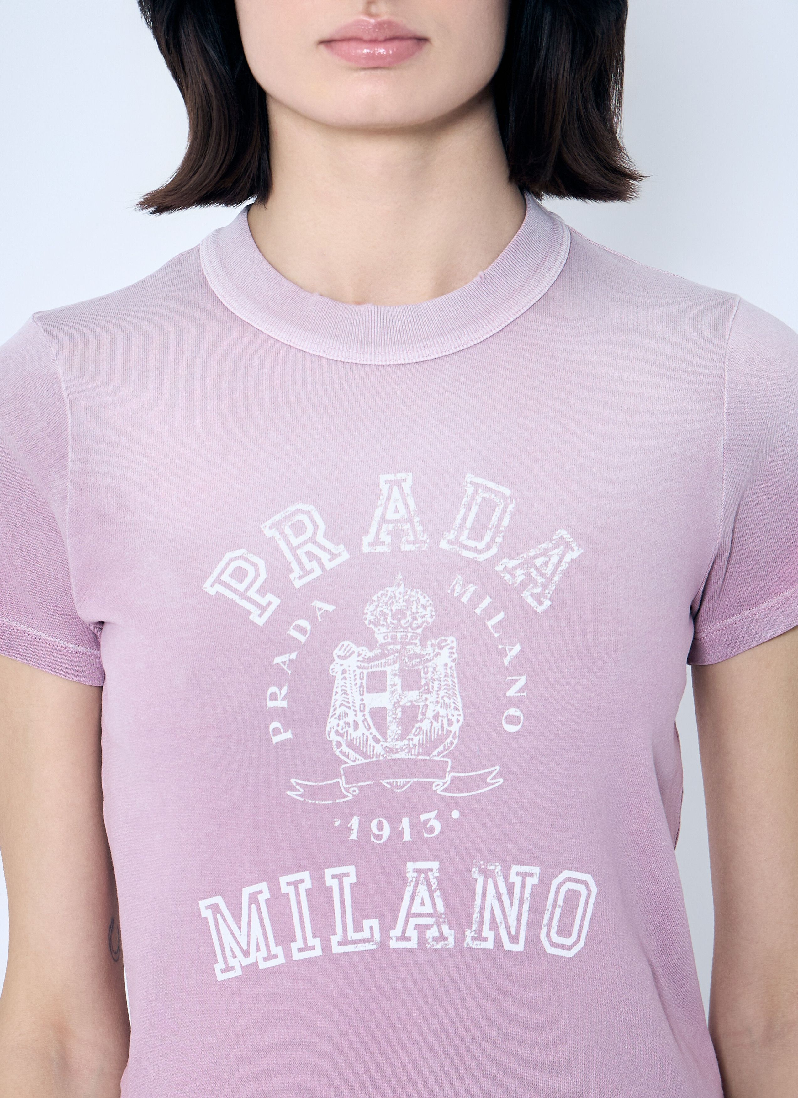 Prada Logo Print T-Shirt Size S / US 4 / IT 40 - 5 Thumbnail