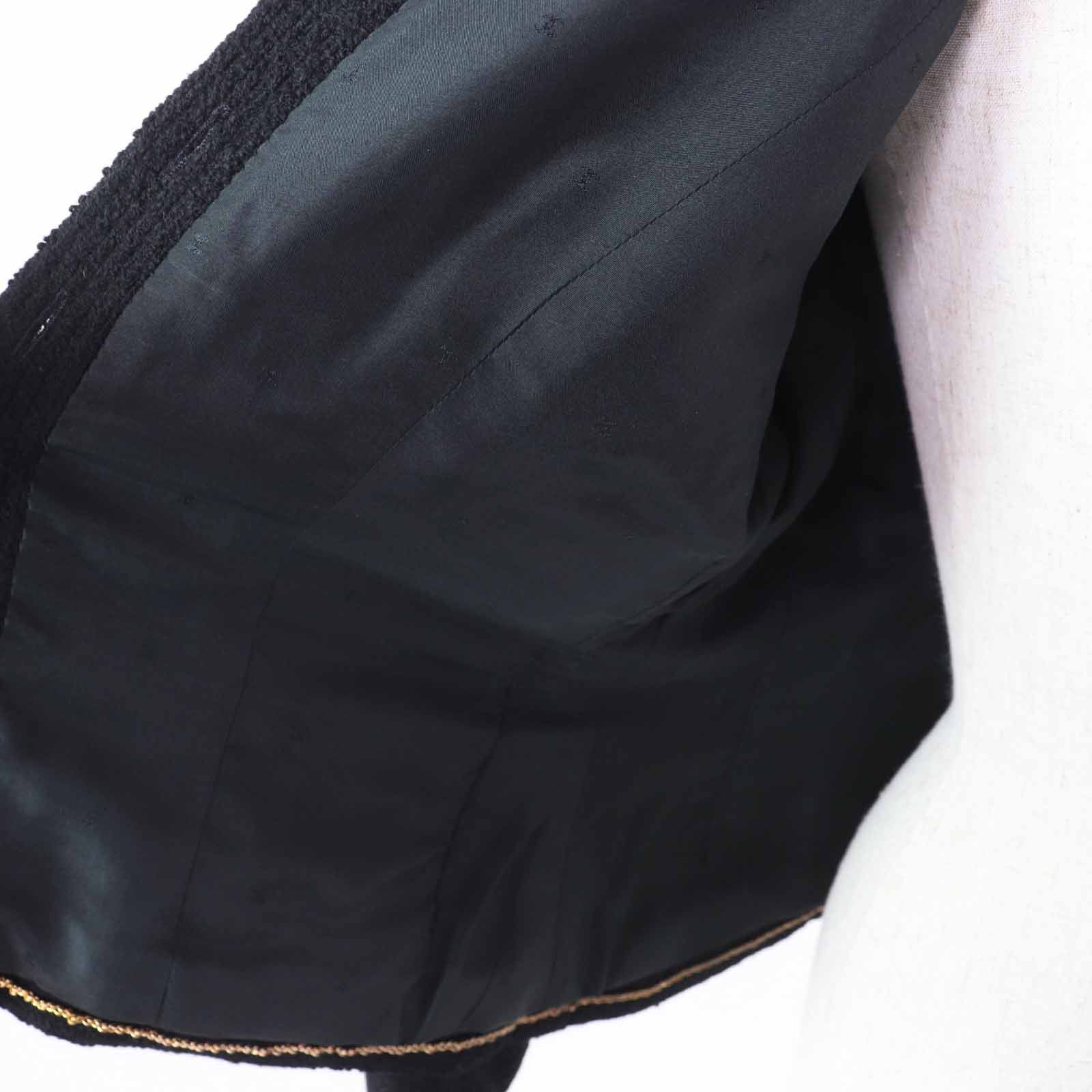 Chanel Chanel Chanel COCO Mark Wool Jacket Cotton Outerwear Size ONE SIZE - 5 Thumbnail