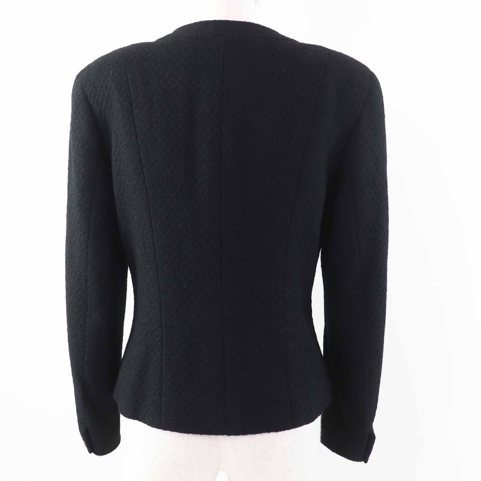 Chanel Chanel Chanel COCO Mark Wool Jacket Cotton Outerwear Size ONE SIZE - 4 Thumbnail