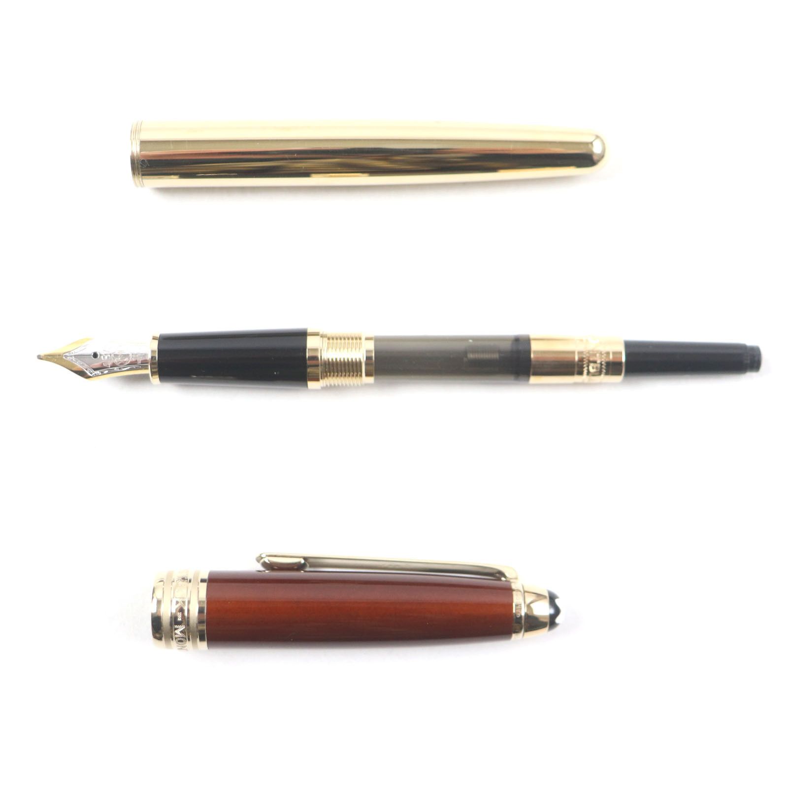 Montblanc Montblanc Montblanc Meisterstück Solitaire Au750 Fountain Pen Metal Pen DUTY FREE for USA Size ONE SIZE - 3 Thumbnail