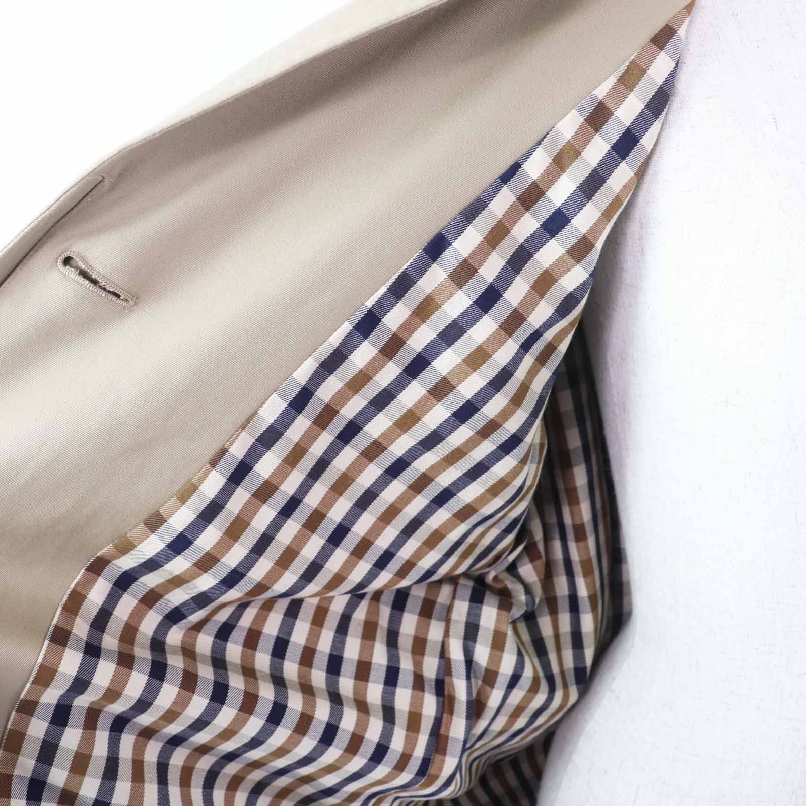 Other Other Aquascutum Back Check Pattern Cotton Coat Cotton Outerwear Size ONE SIZE - 5 Thumbnail
