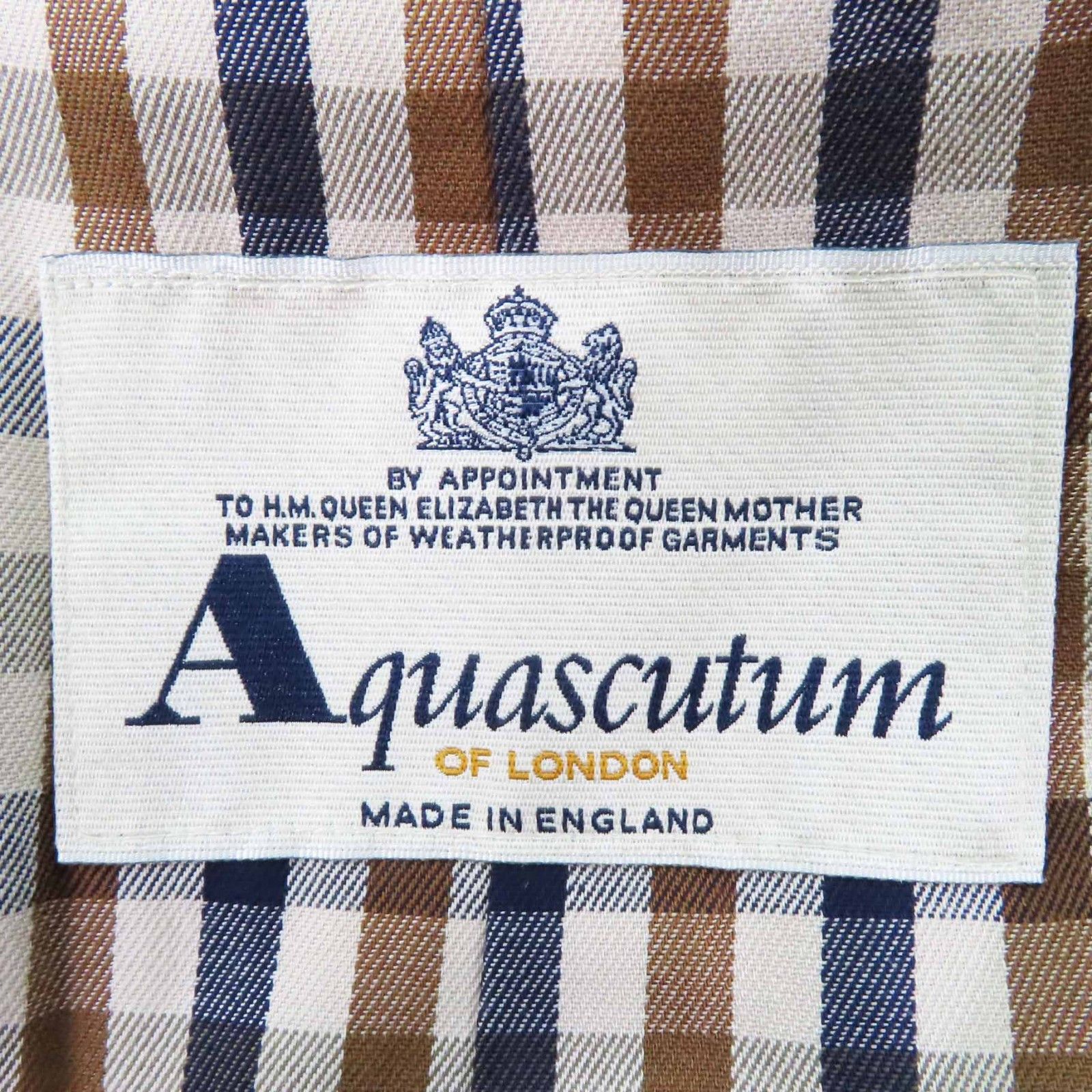 Other Other Aquascutum Back Check Pattern Cotton Coat Cotton Outerwear Size ONE SIZE - 9 Thumbnail