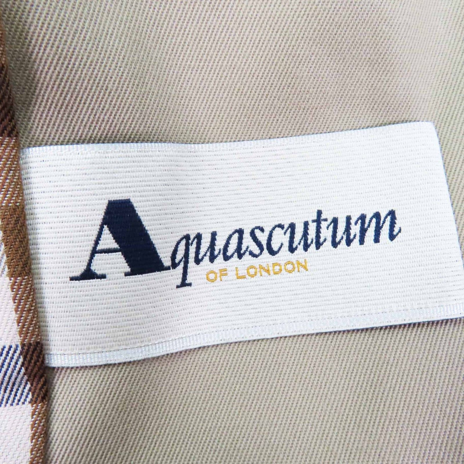 Other Other Aquascutum Back Check Pattern Cotton Coat Cotton Outerwear Size ONE SIZE - 10 Thumbnail