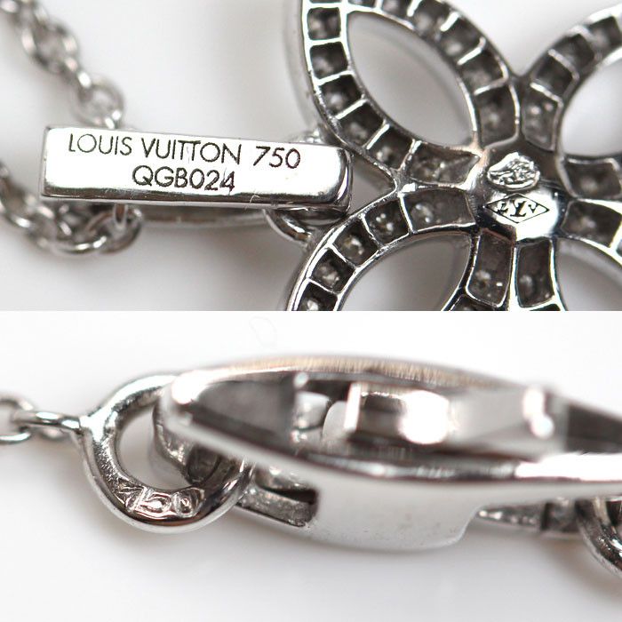 Louis Vuitton Louis Vuitton Louis Vuitton Pandantif Crackant Au750 Necklace Metal Necklace Q93158 Size ONE SIZE - 5 Thumbnail