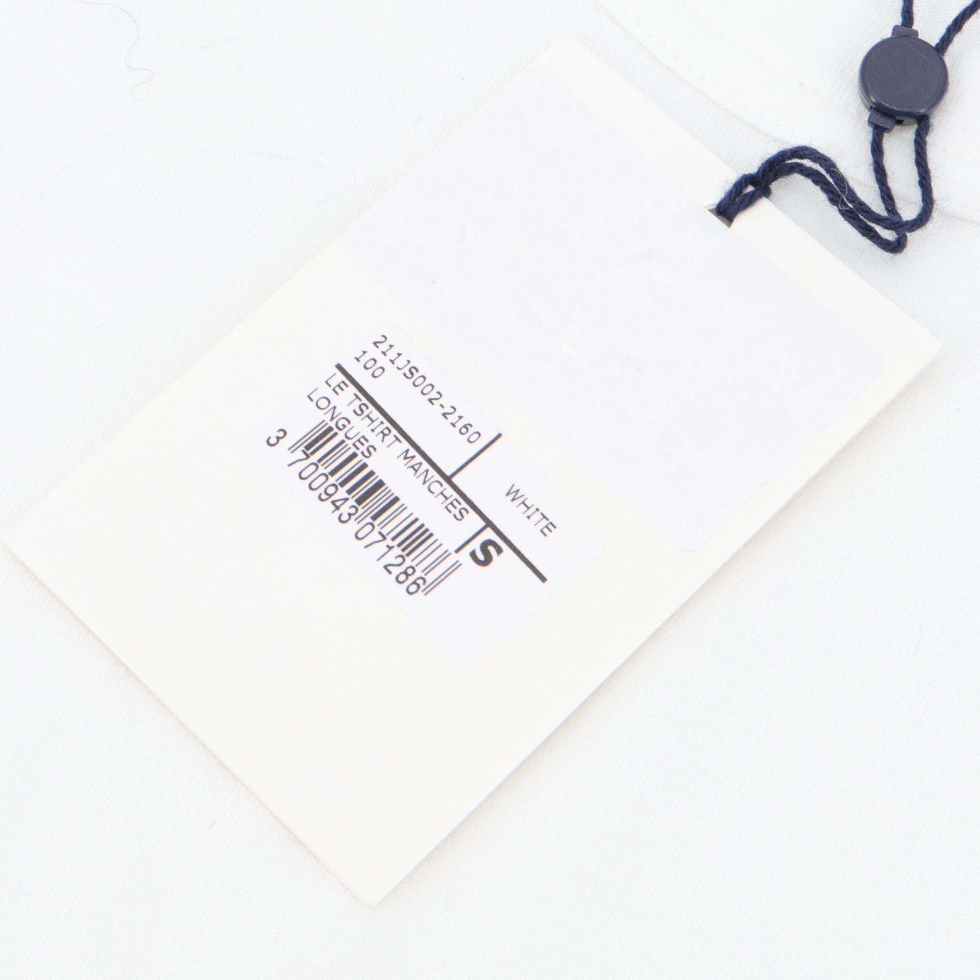 Jacquemus JACQUEMUS - White cotton long-sleeved T-shirt (S) Size S / US 4 / IT 40 - 3 Thumbnail