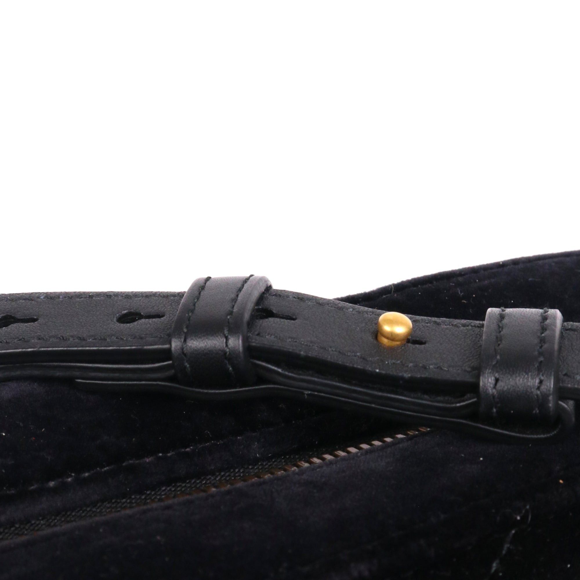 Gucci GUCCI - Gucci Marmont Camera shoulder bag quilted in black velvet Size ONE SIZE - 7 Thumbnail