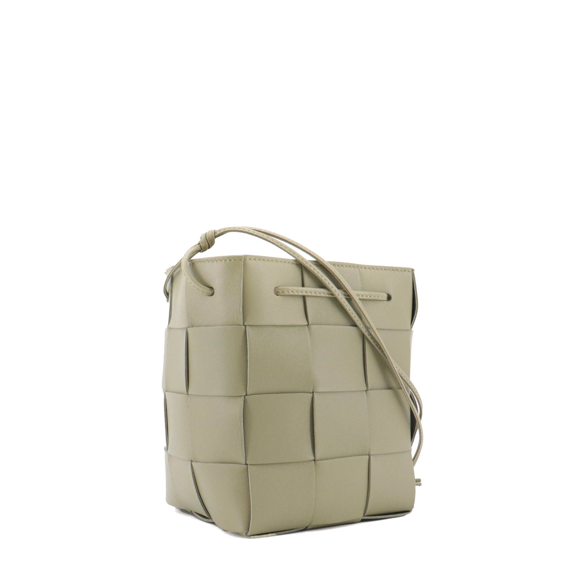 Bottega Veneta BOTTEGA VENETA - Bottega Veneta Bucket Cassette shoulder bag in sea green leather Size ONE SIZE - 2 Thumbnail
