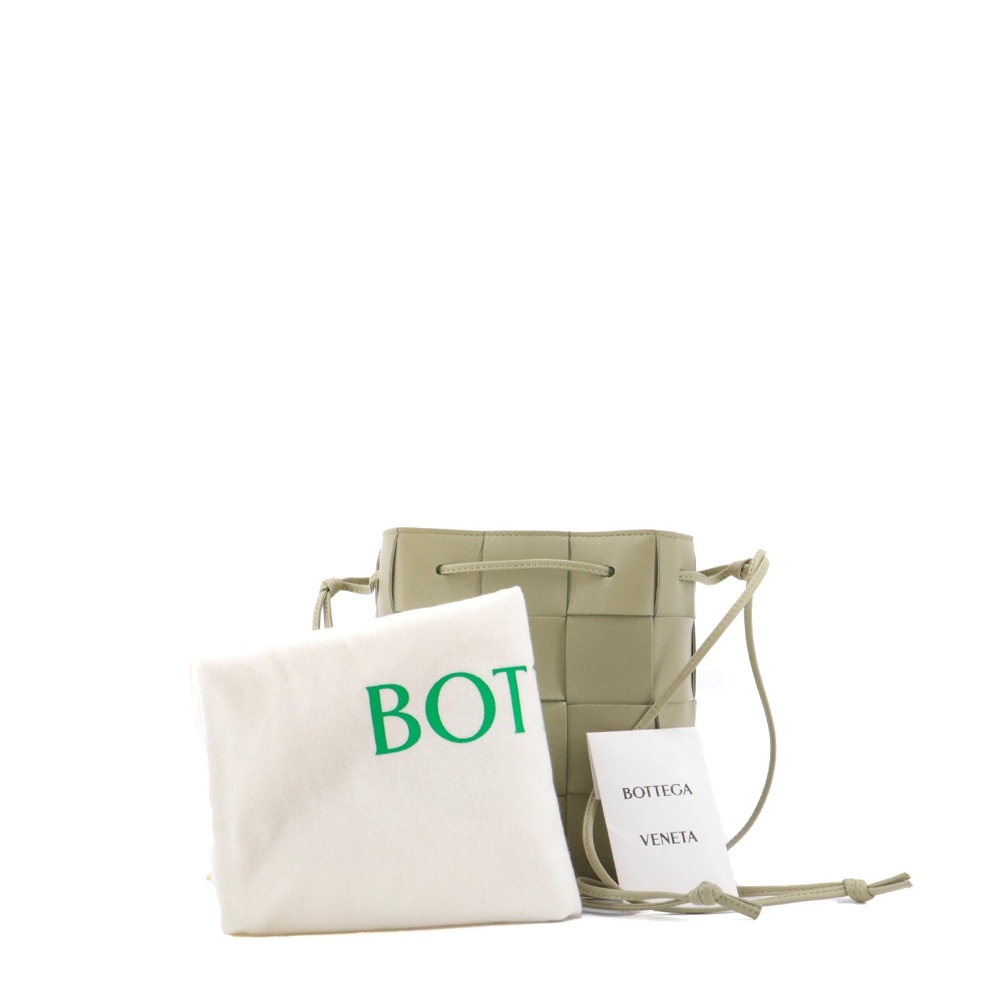 Bottega Veneta BOTTEGA VENETA - Bottega Veneta Bucket Cassette shoulder bag in sea green leather Size ONE SIZE - 5 Thumbnail