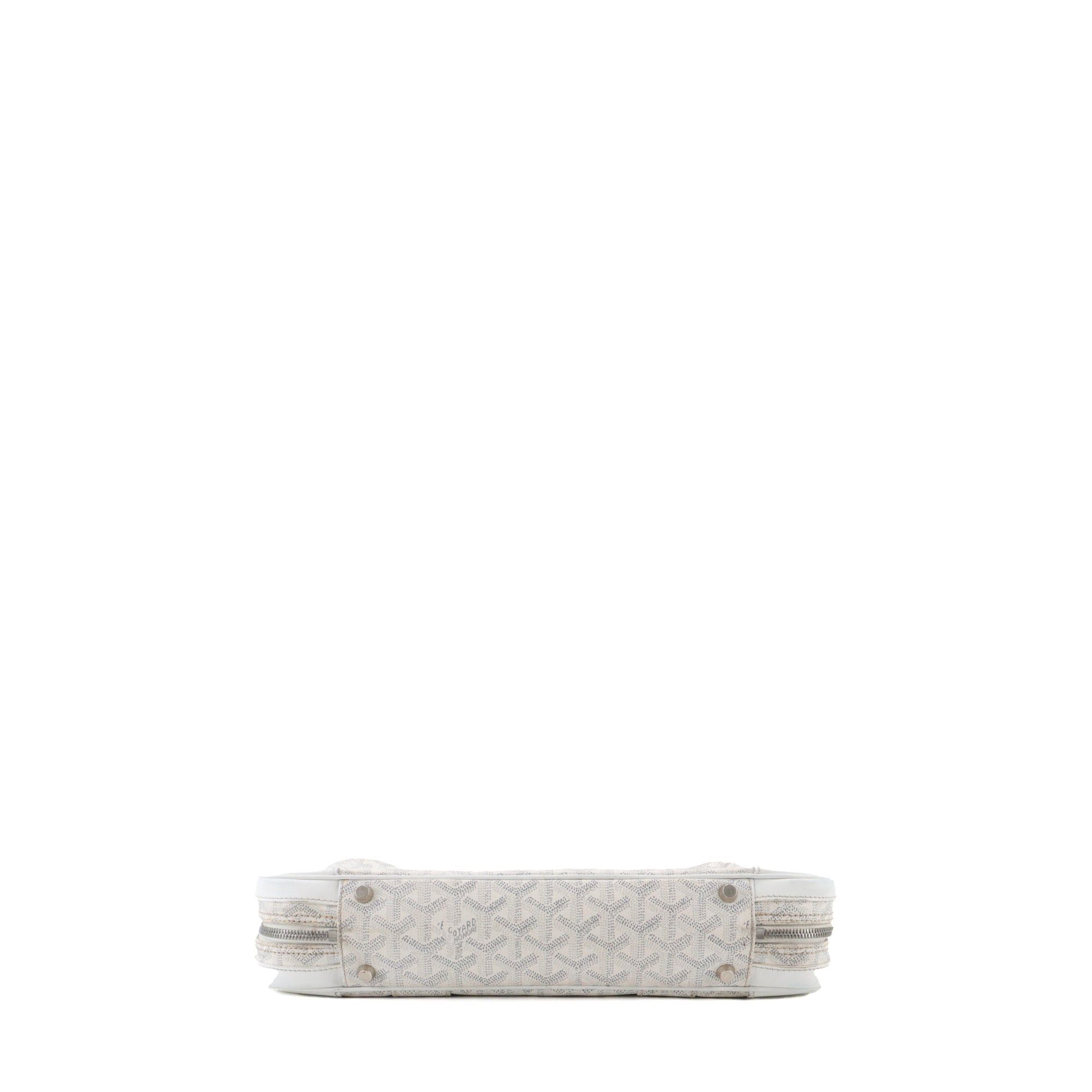 Goyard GOYARD - Goyard Ambassade briefcase in white monogrammed coated canvas Size ONE SIZE - 4 Thumbnail