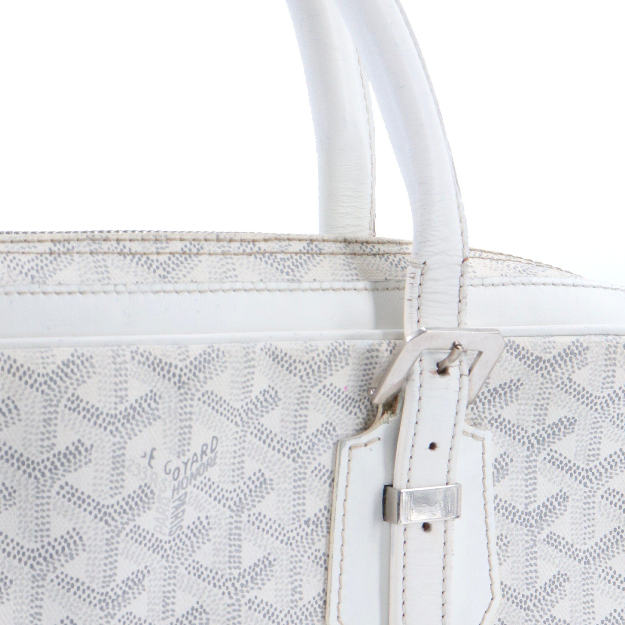 Goyard GOYARD - Goyard Ambassade briefcase in white monogrammed coated canvas Size ONE SIZE - 5 Thumbnail
