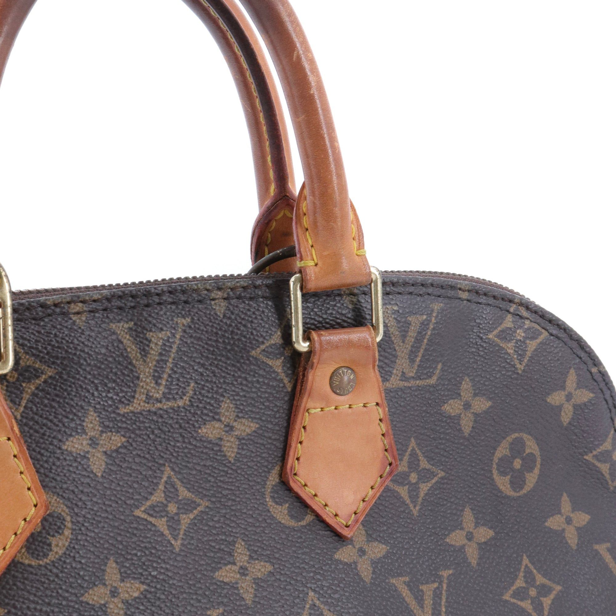 Louis Vuitton LOUIS VUITTON - Louis Vuitton Alma PM handbag in vintage monogrammed canvas Size ONE SIZE - 4 Thumbnail