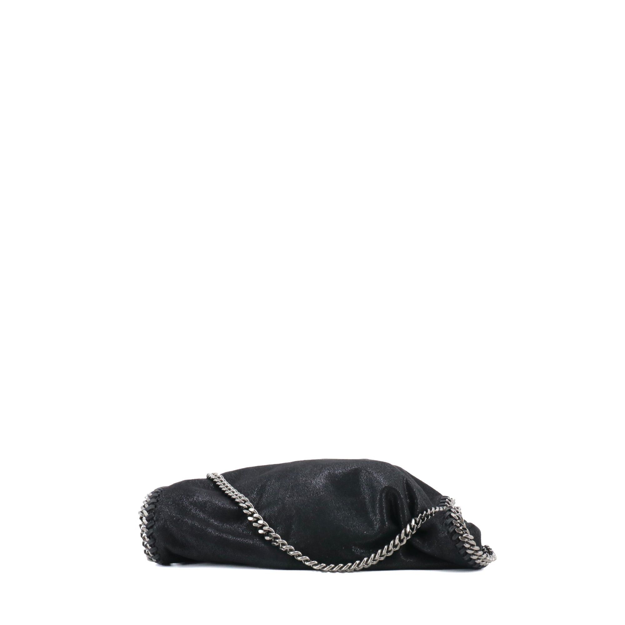 Stella McCartney STELLA MCCARTNEY - Stella McCartney Falabella tote bag in black semi-shiny fabric Size ONE SIZE - 4 Thumbnail