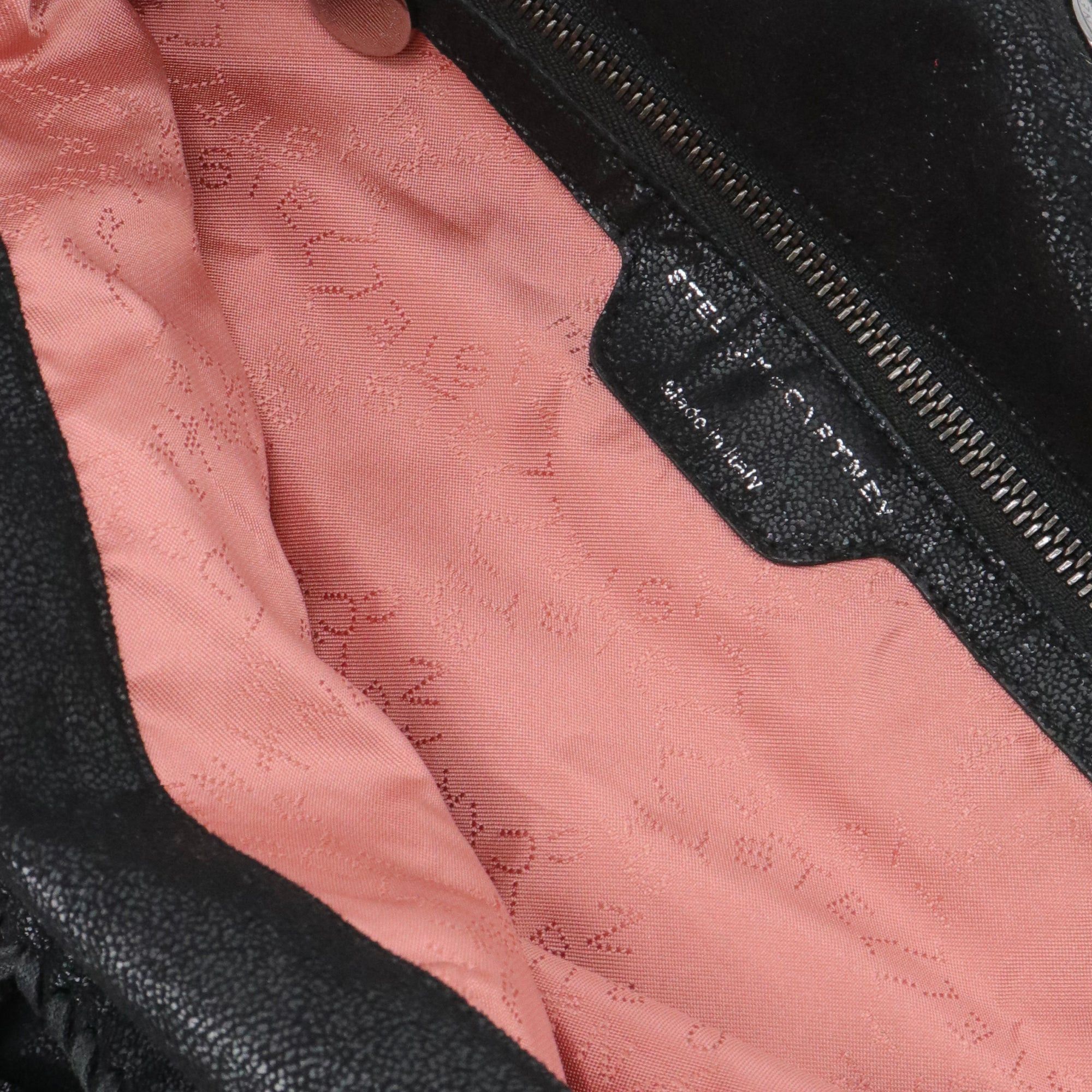 Stella McCartney STELLA MCCARTNEY - Stella McCartney Falabella tote bag in black semi-shiny fabric Size ONE SIZE - 6 Thumbnail