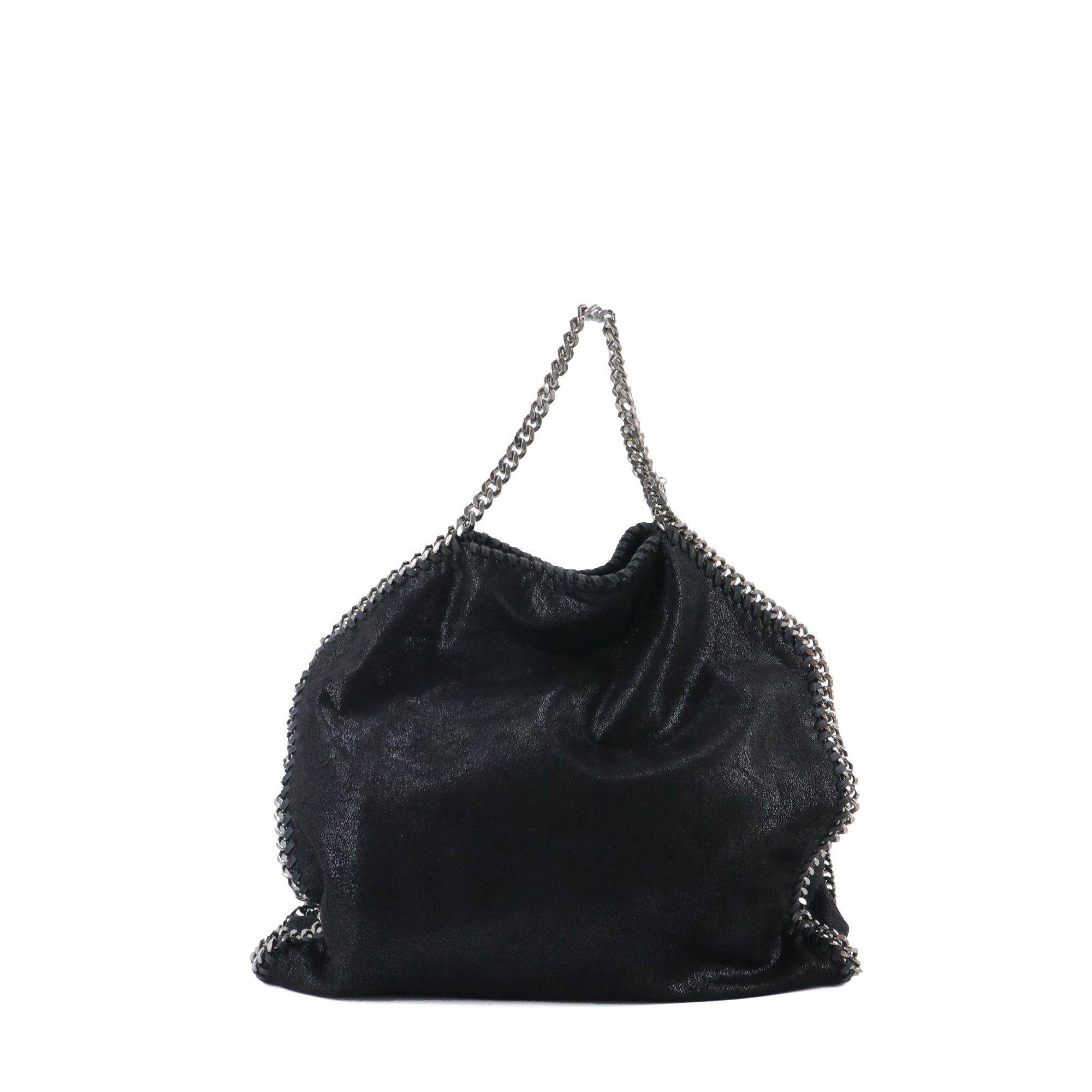 Stella McCartney STELLA MCCARTNEY - Stella McCartney Falabella tote bag in black semi-shiny fabric Size ONE SIZE - 3 Thumbnail