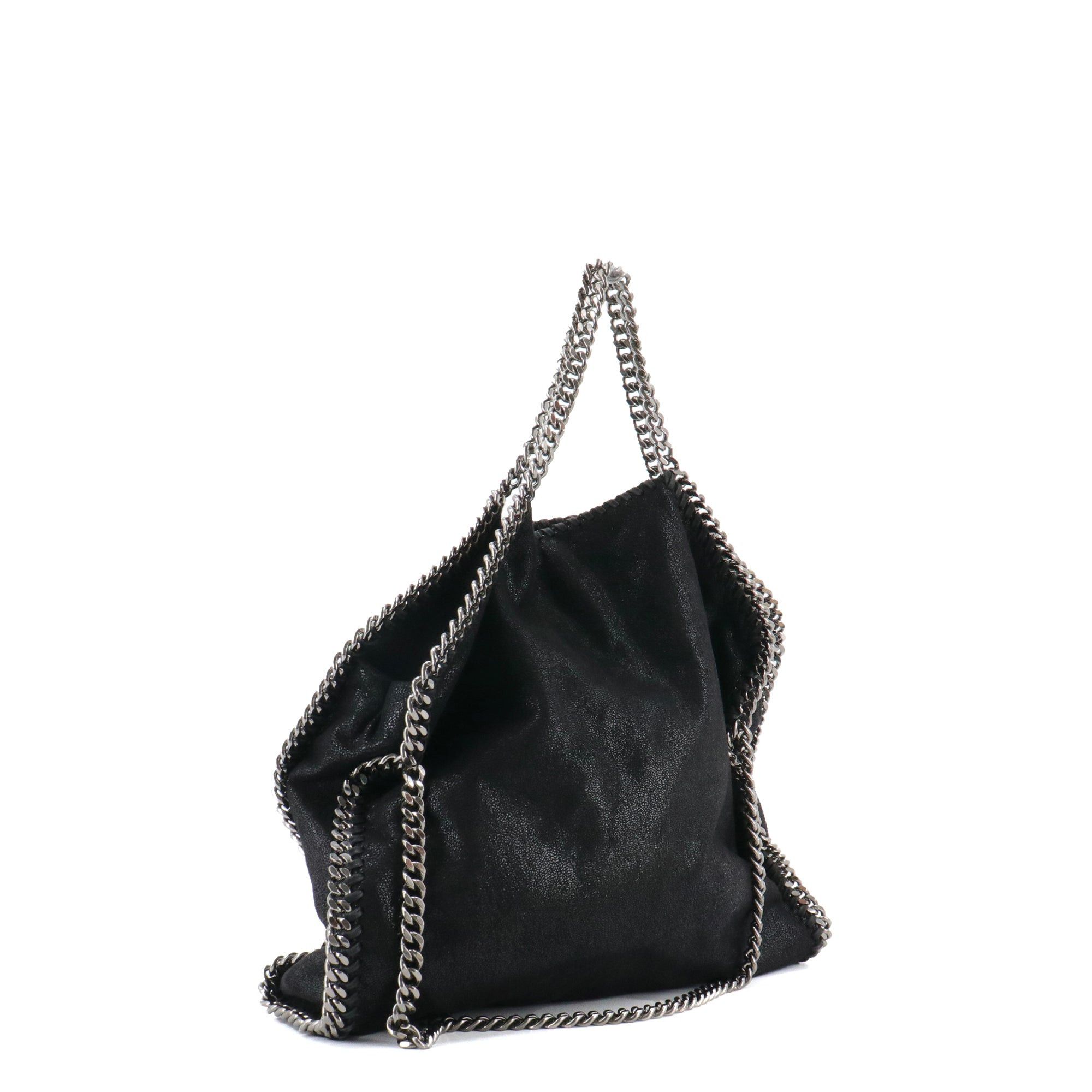 Stella McCartney STELLA MCCARTNEY - Stella McCartney Falabella tote bag in black semi-shiny fabric Size ONE SIZE - 2 Thumbnail