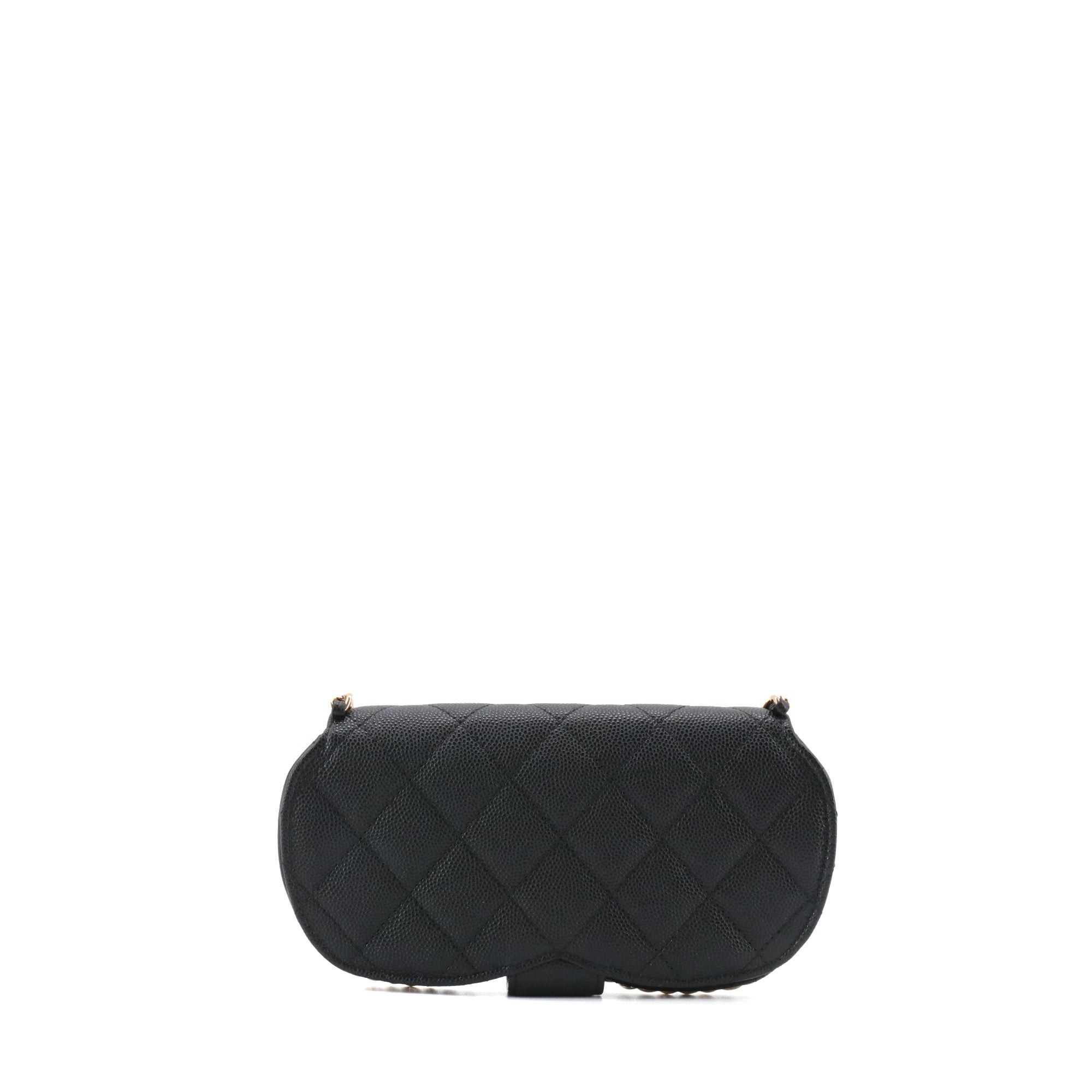Chanel CHANEL - Chanel black caviar leather shoulder bag/eyeglass case Size ONE SIZE - 3 Thumbnail