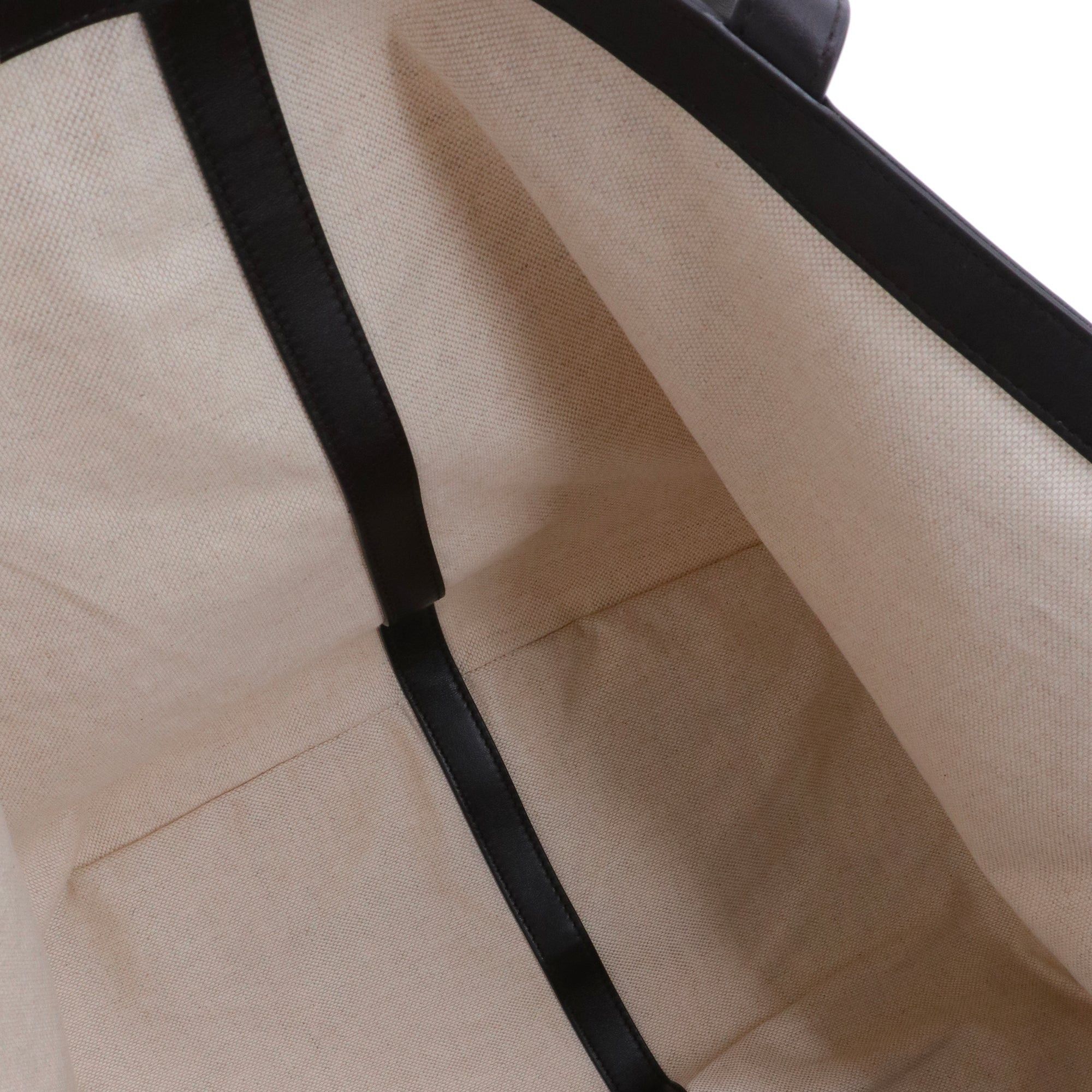 Bottega Veneta BOTTEGA VENETA - Bottega Veneta large Flip Flap shopping bag in cream canvas and brown leather Size ONE SIZE - 6 Thumbnail