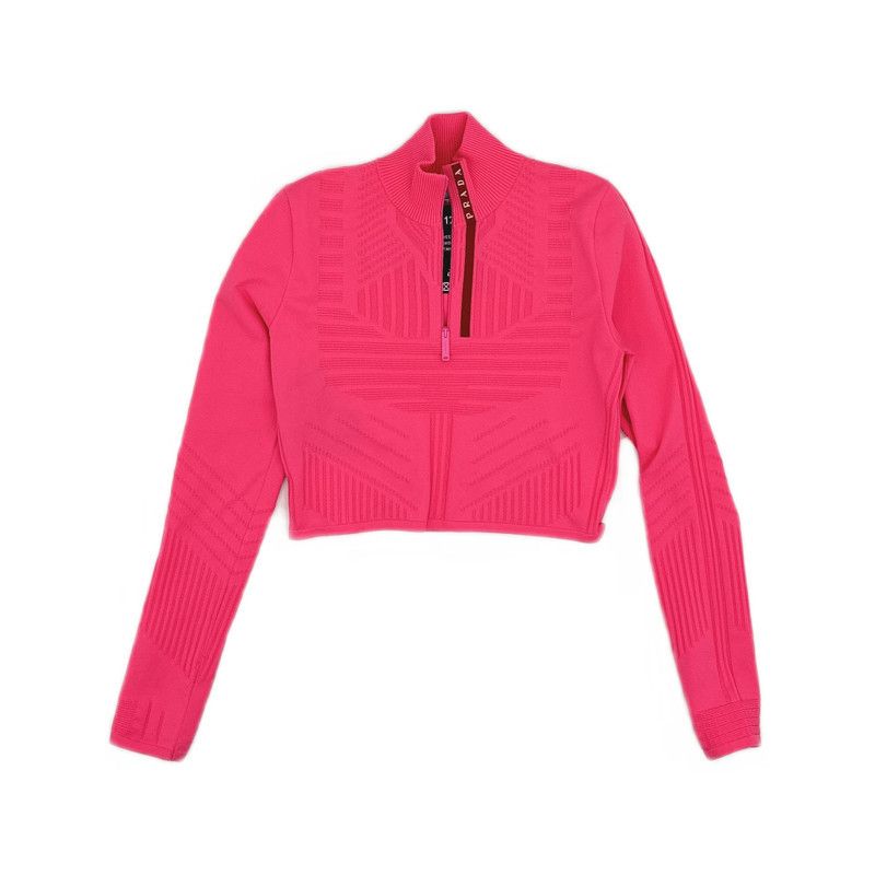 Prada PRADA Casual Half-Zip Long Sleeve T-Shirt Size US M / EU 48-50 / 2 - 7 Thumbnail