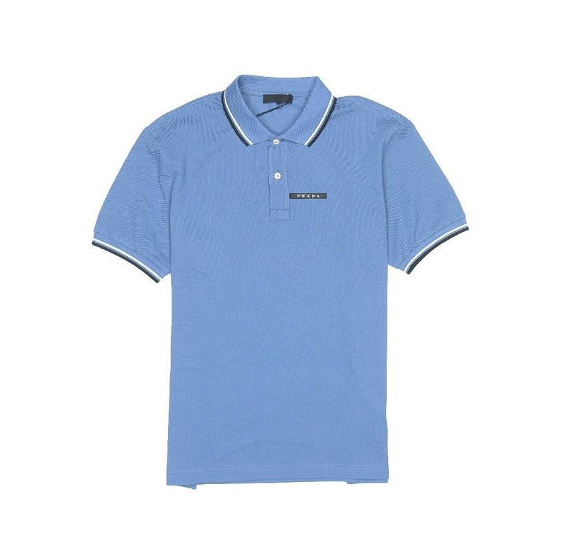 Prada Prada Logo Striped Short Sleeve Polo Shirt Size US S / EU 44-46 / 1 - 4 Thumbnail