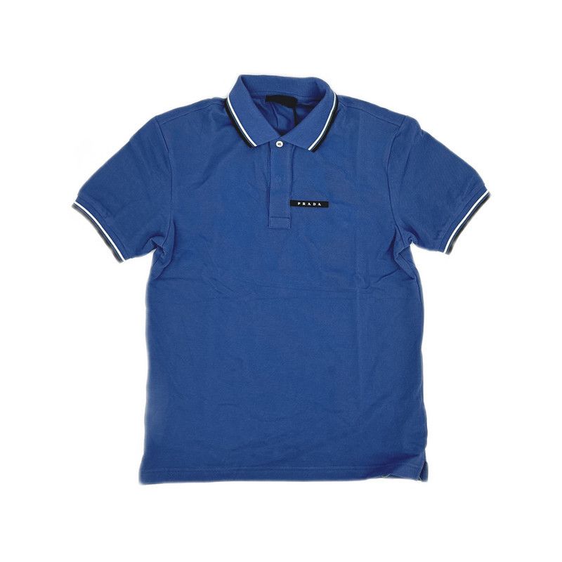 Prada Prada Logo Striped Short Sleeve Polo Shirt Size US S / EU 44-46 / 1 - 5 Thumbnail