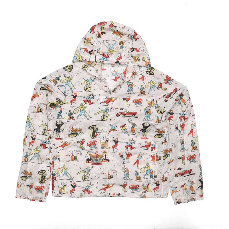 Prada Prada Hooded Casual Jacket with Print Size US S / EU 44-46 / 1 - 2 Thumbnail