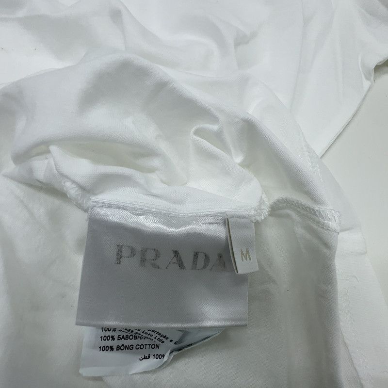 Prada Prada Casual White Short Sleeve T-Shirt Size US M / EU 48-50 / 2 - 11 Thumbnail