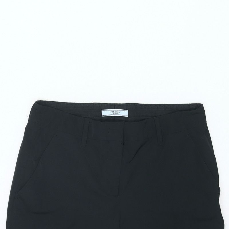 Prada Prada Black Straight-Leg Casual Pants Size US 40 / EU 56 - 8 Thumbnail