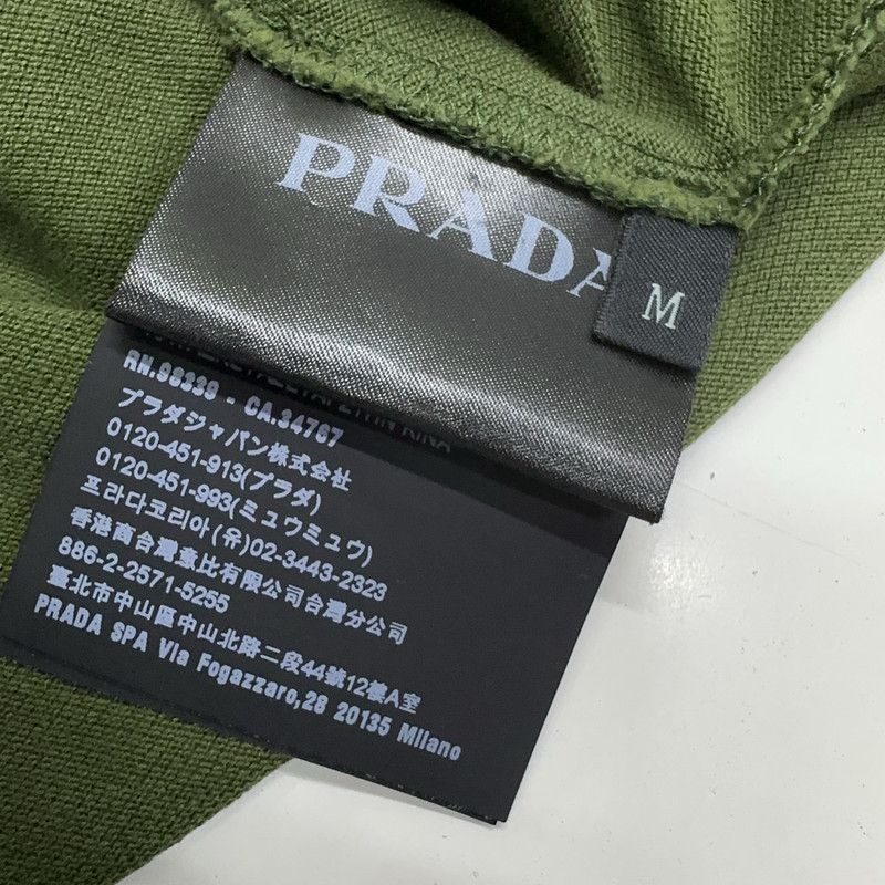 Prada Prada Green Striped Short Sleeve Polo Shirt Size US M / EU 48-50 / 2 - 2 Thumbnail