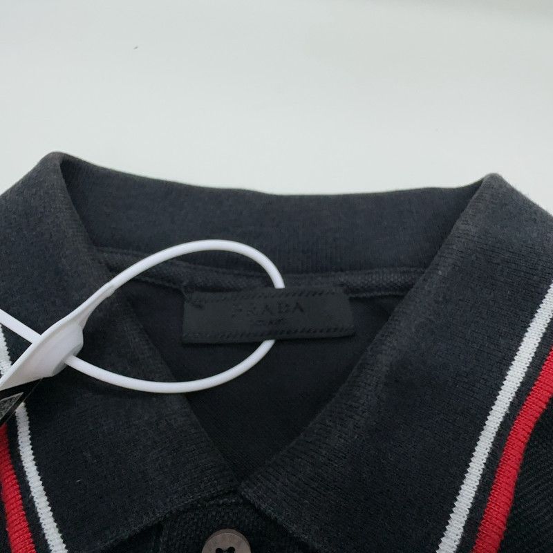 Prada Prada Men's Comfortable Black Polo Shirt Size US M / EU 48-50 / 2 - 10 Thumbnail