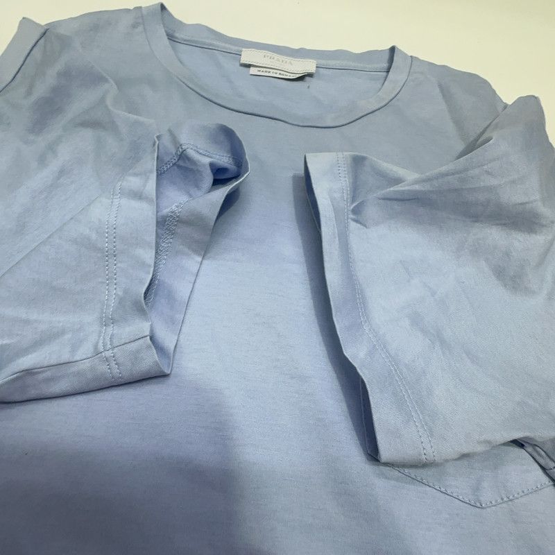 Prada Prada Logo Cotton T-Shirt in Light Blue Size US S / EU 44-46 / 1 - 4 Thumbnail