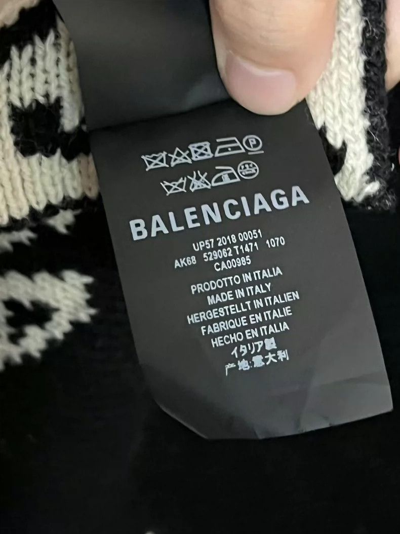 Balenciaga Balenciaga Double-Sided Logo Wool Scarf Size ONE SIZE - 3 Thumbnail