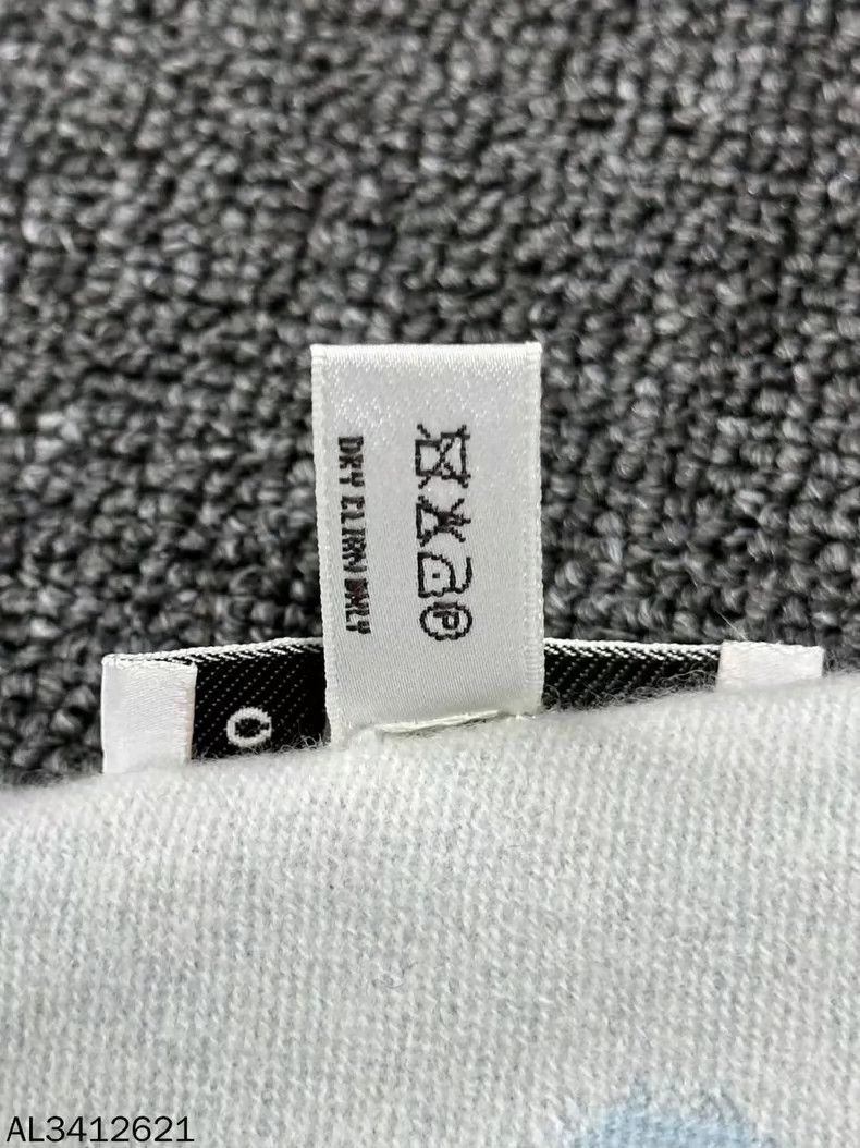Celine Celine Double-sided Wool Scarf Light Blue Size ONE SIZE - 6 Thumbnail