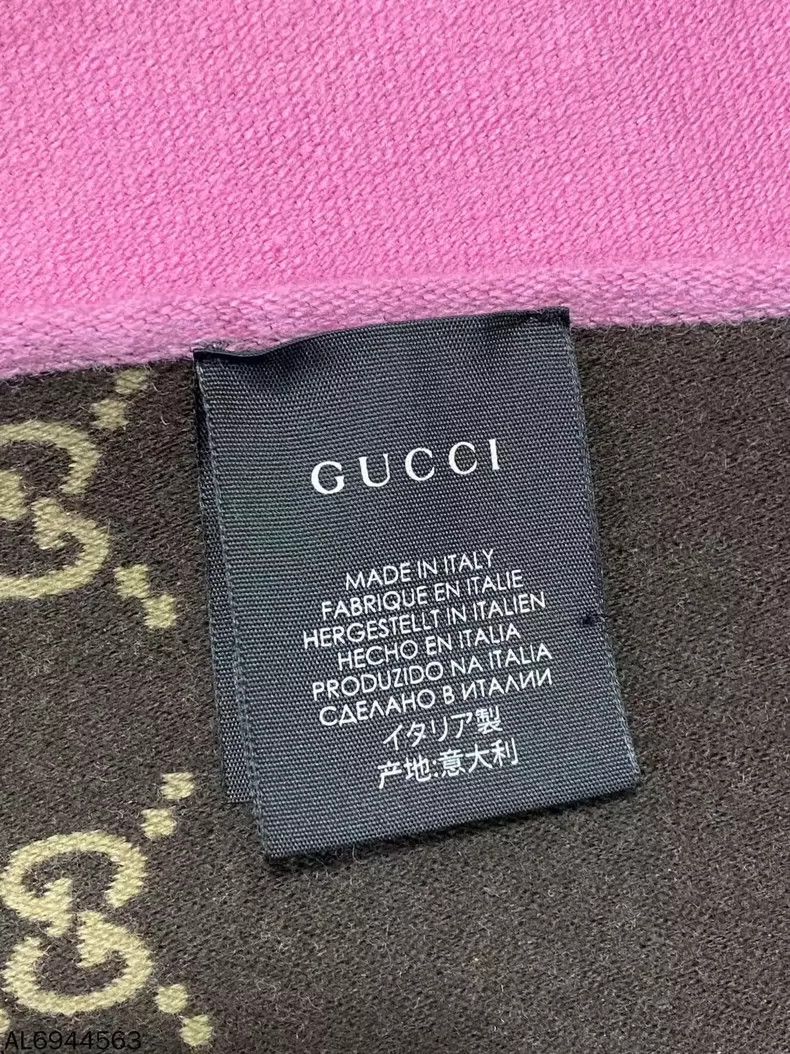 Gucci Gucci Double-Sided Scarf in Pink Color Size ONE SIZE - 5 Thumbnail