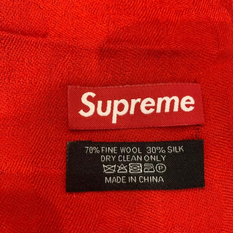 Supreme Supreme Red Patterned Print Scarf Size ONE SIZE - 6 Thumbnail