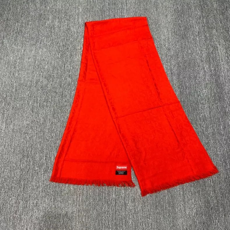 Supreme Supreme Red Patterned Print Scarf Size ONE SIZE - 3 Thumbnail