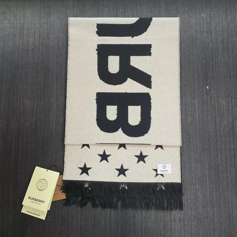 Burberry Burberry Double-Sided Scarf with Logo Size ONE SIZE - 3 Thumbnail