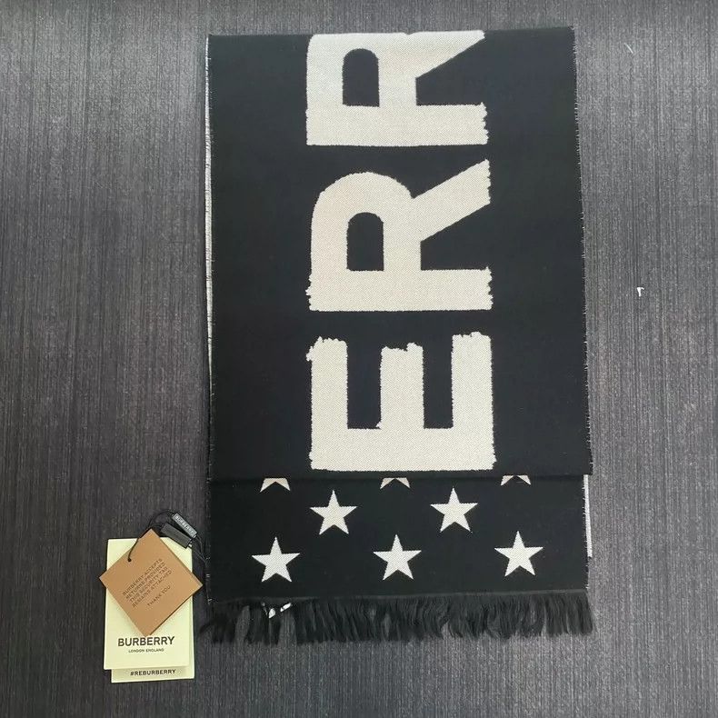 Burberry Burberry Double-Sided Scarf with Logo Size ONE SIZE - 2 Thumbnail