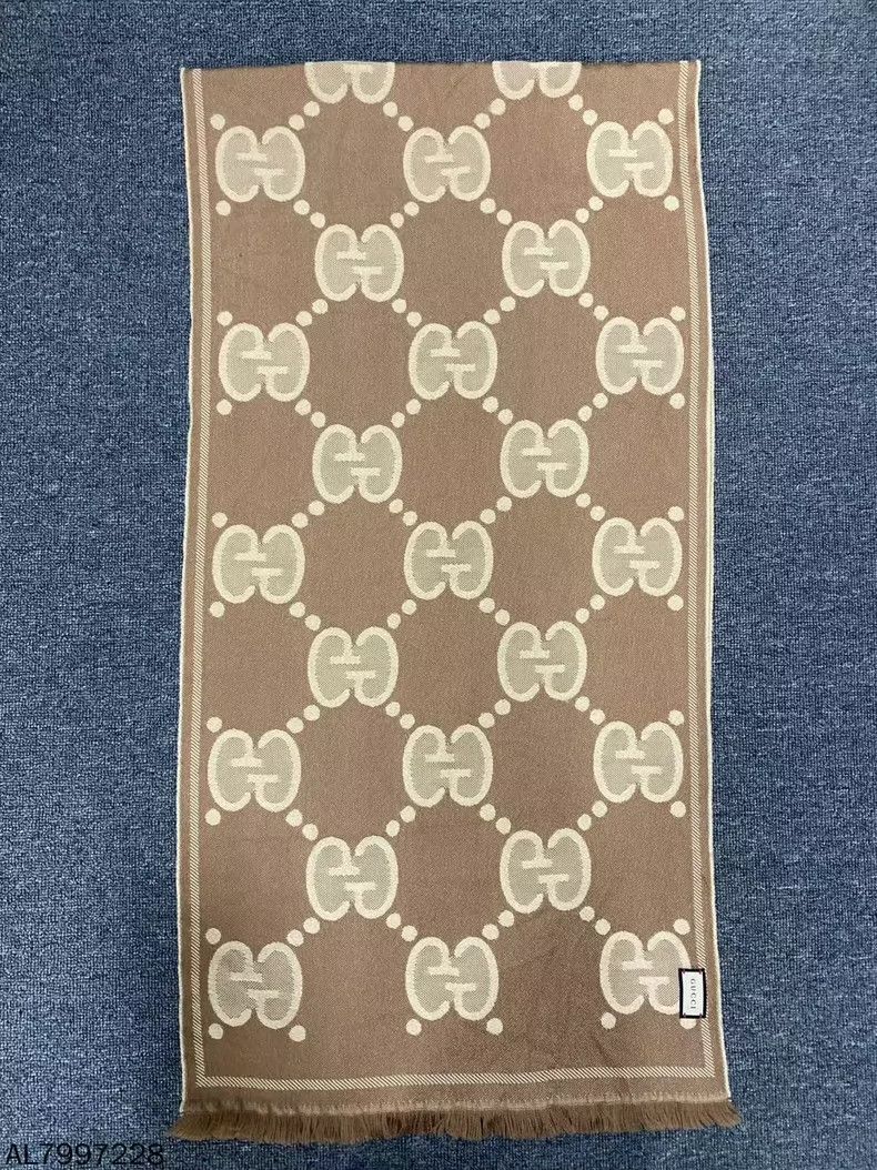Gucci Gucci Double-Sided Monogram Scarf Size ONE SIZE - 3 Thumbnail