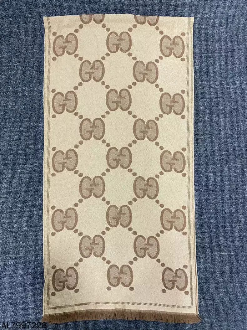 Gucci Gucci Double-Sided Monogram Scarf Size ONE SIZE - 2 Thumbnail