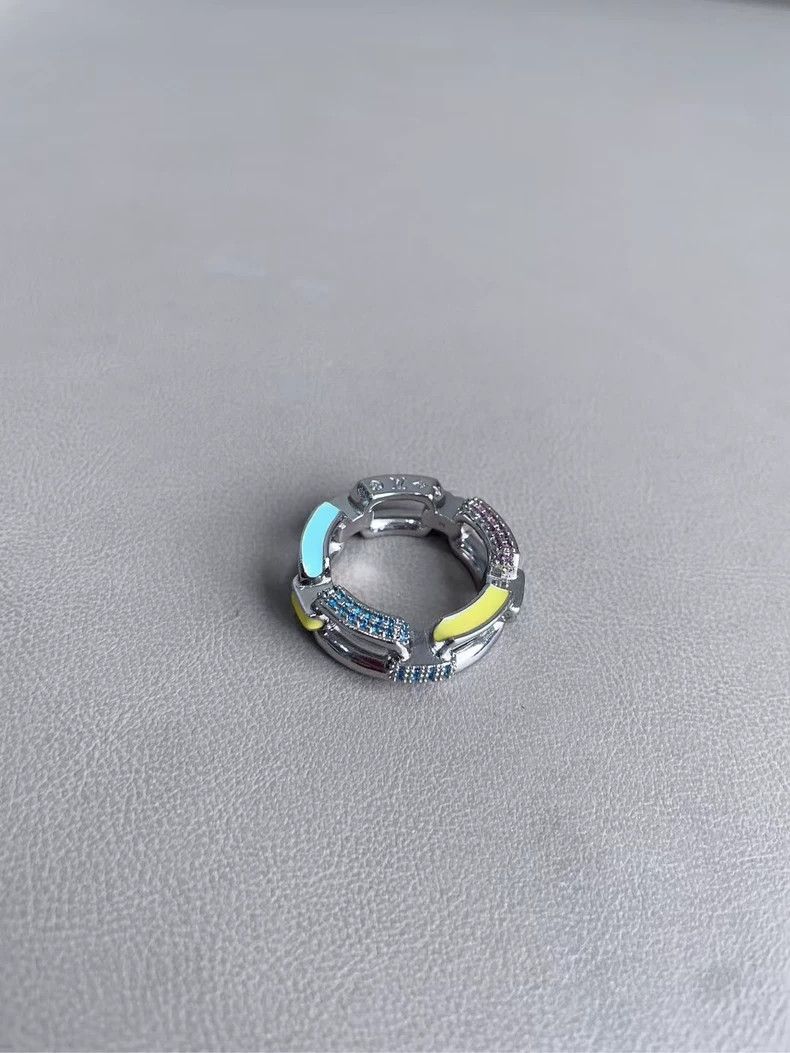 Louis Vuitton LOUIS VUITTON Colorful Enamel Hollow Ring Size ONE SIZE - 3 Thumbnail