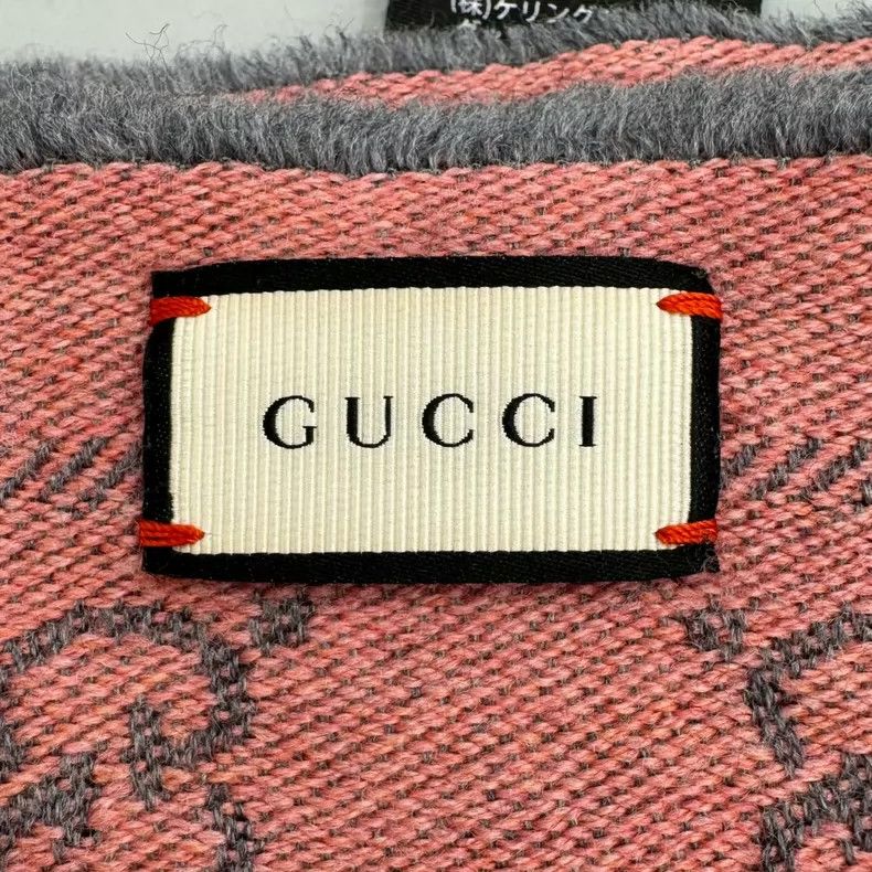 Gucci Gucci Pink Double G Pattern Scarf Size ONE SIZE - 2 Thumbnail