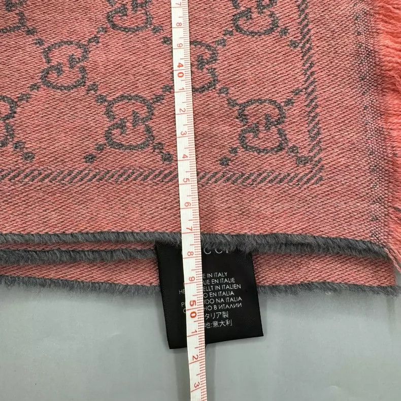 Gucci Gucci Pink Double G Pattern Scarf Size ONE SIZE - 6 Thumbnail