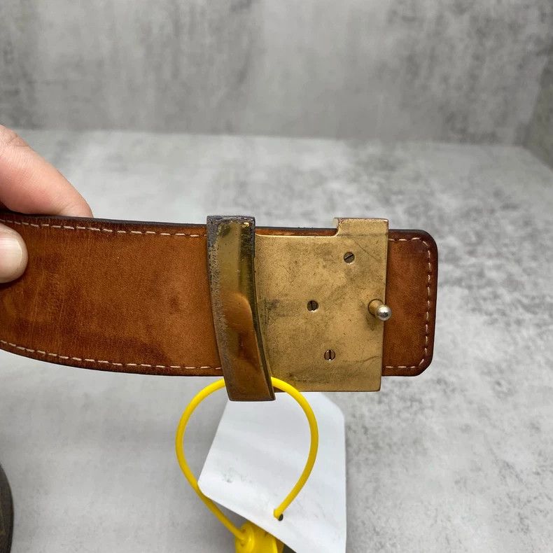 Louis Vuitton Brown Louis Vuitton Monogram Leather Belt Size ONE SIZE - 4 Thumbnail
