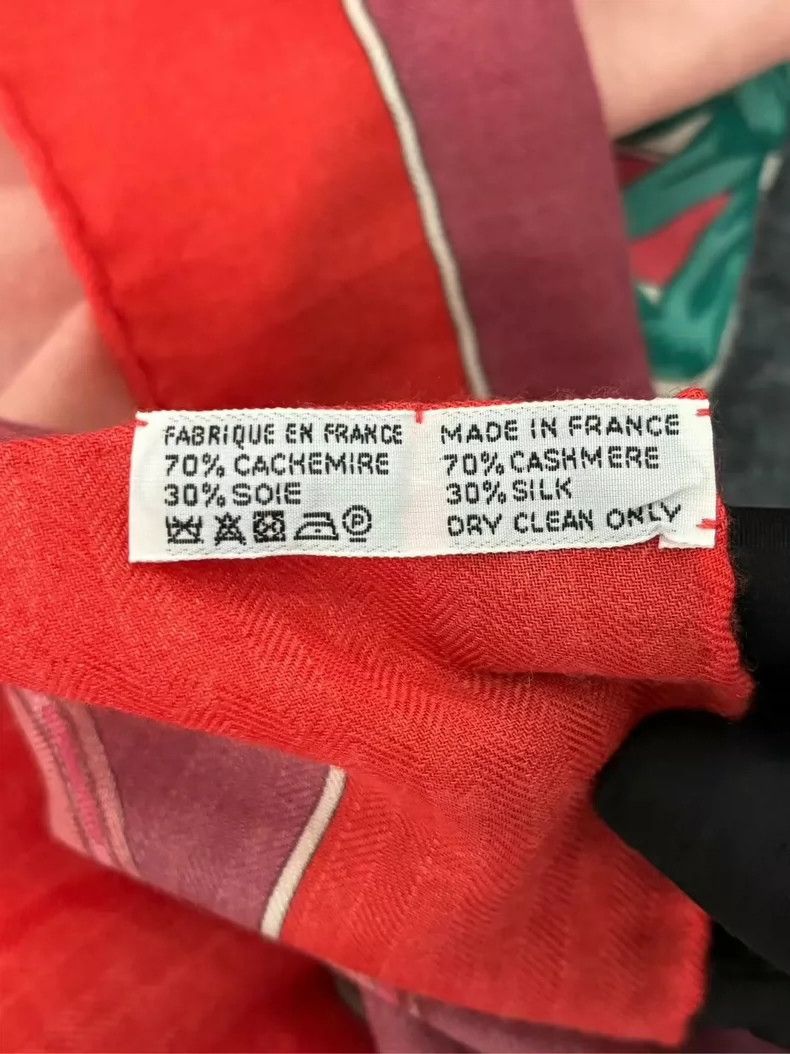 Hermes Hermes Cashmere Scarf in Orange Color Size ONE SIZE - 2 Thumbnail