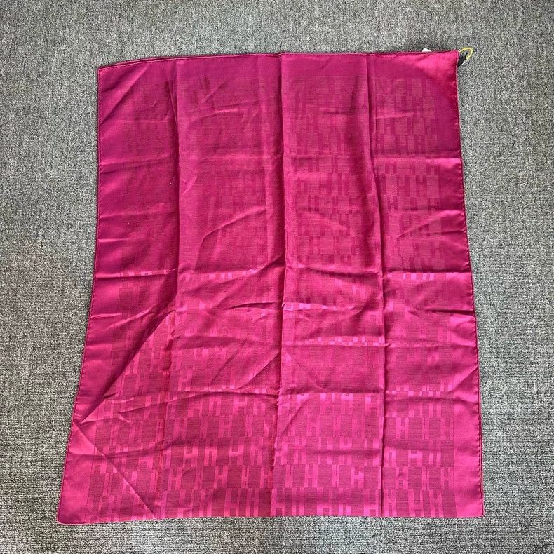 Hermes Hermes Purple Printed Silk Scarf Size ONE SIZE - 2 Thumbnail