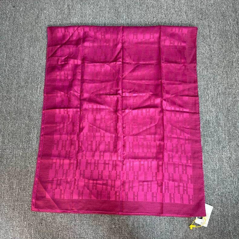 Hermes Hermes Purple Printed Silk Scarf Size ONE SIZE - 4 Thumbnail